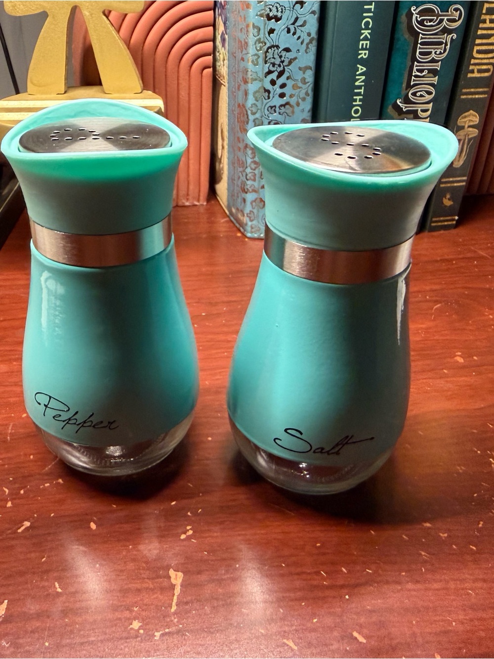 Salt and Pepper Shaker Set - Turquoise